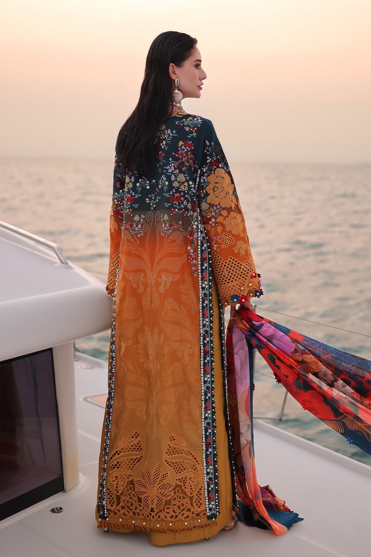 Afrozeh | Lawn 25 | Halcy -  Afrozeh Ladies Clothes - Original Designer Dress - House of Maryam