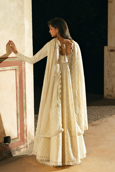 Afrozeh Ishq off white embroidered lawn suit, photo 2