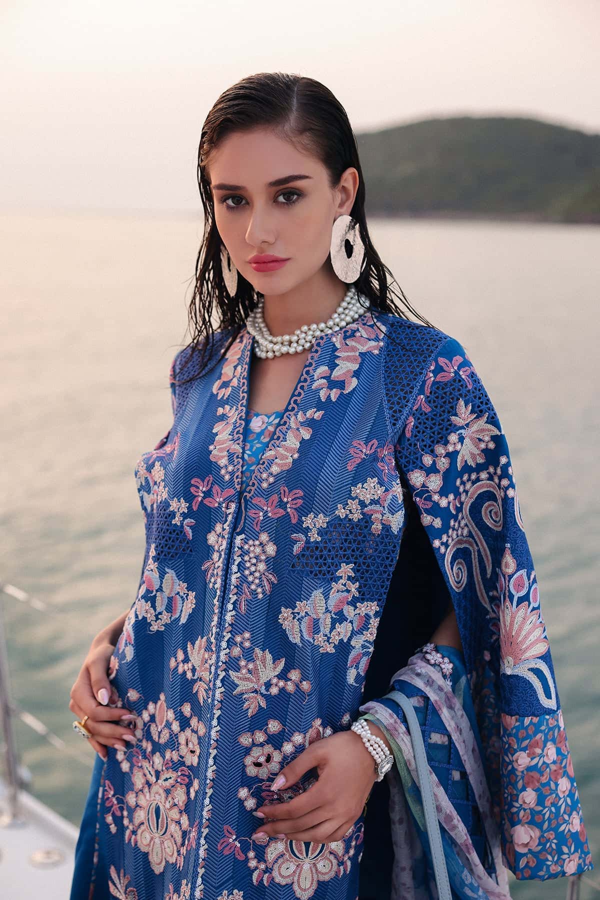Afrozeh | Lawn 25 | Eclipse -  Afrozeh Ladies Clothes - Original Designer Dress - House of Maryam