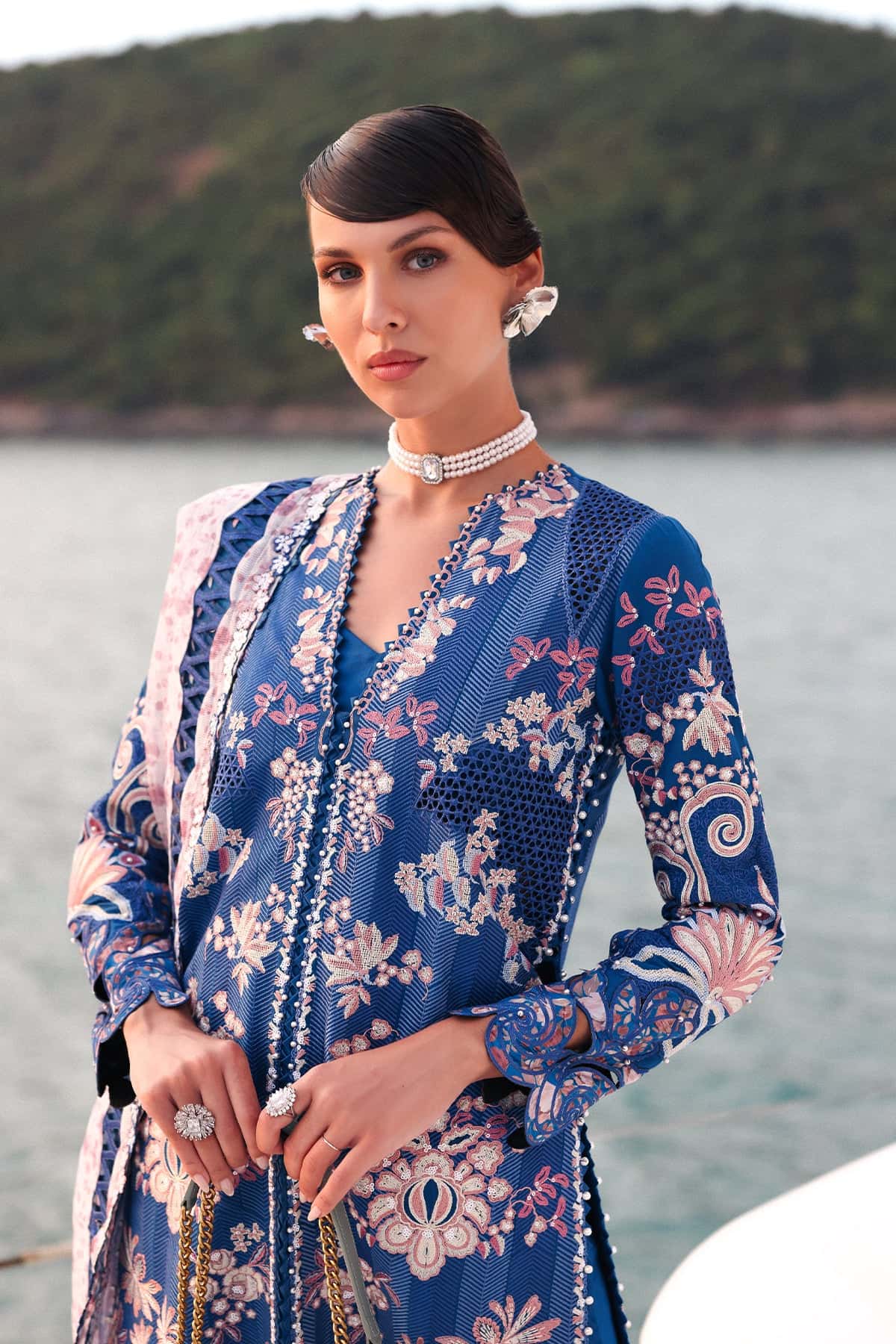 Afrozeh | Lawn 25 | Eclipse -  Afrozeh Ladies Clothes - Original Designer Dress - House of Maryam