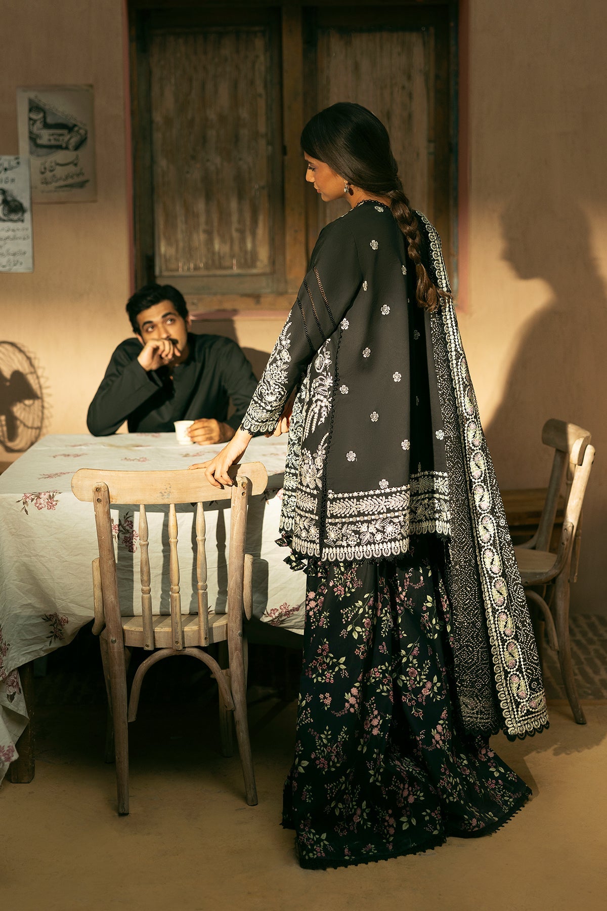 Afrozeh Bekhudi black embroidered lawn suit, photo 2