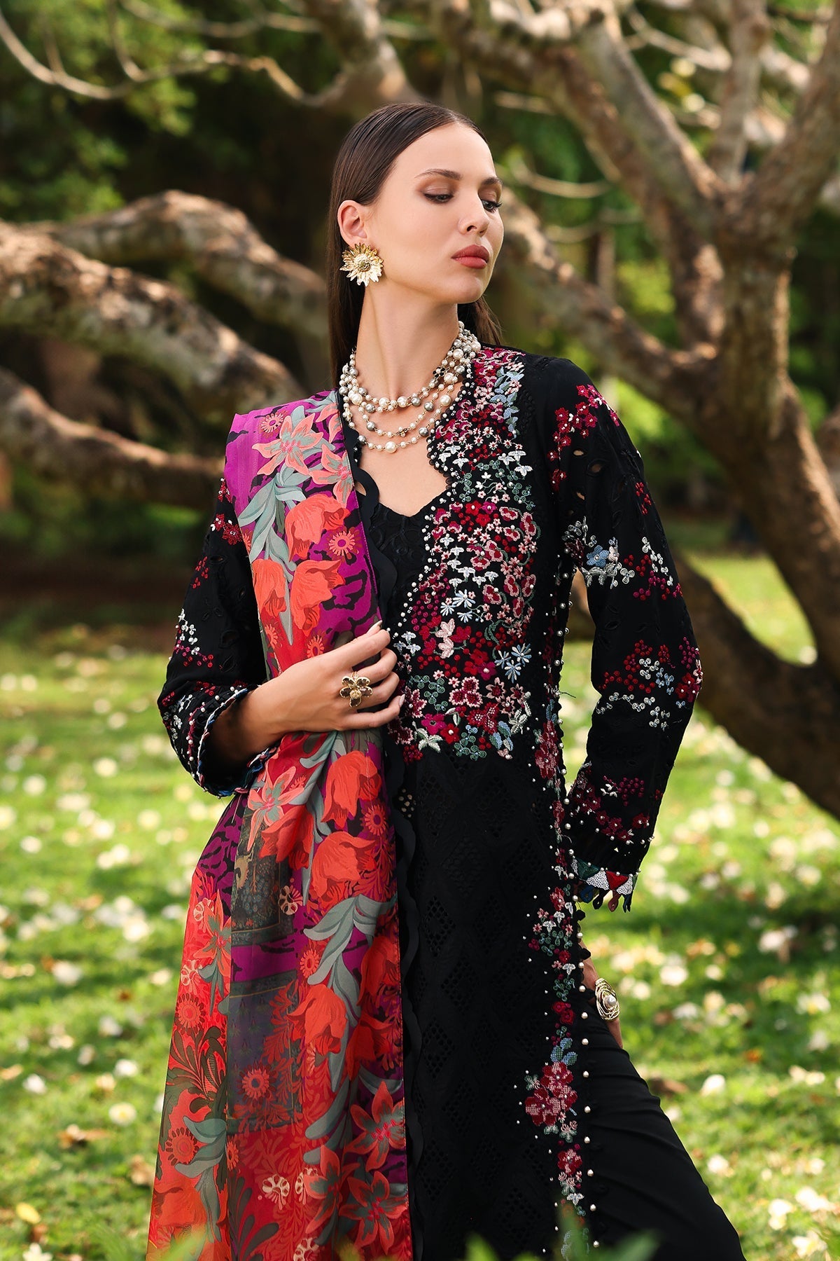 Afrozeh | Lawn 25 | Elva -  Afrozeh Ladies Clothes -  House of Maryam