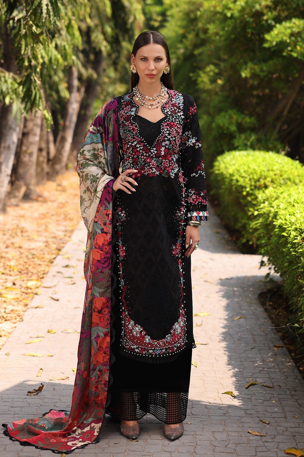 Afrozeh | Lawn 25 | Elva -  Afrozeh Ladies Clothes - Original Designer Dress - House of Maryam
