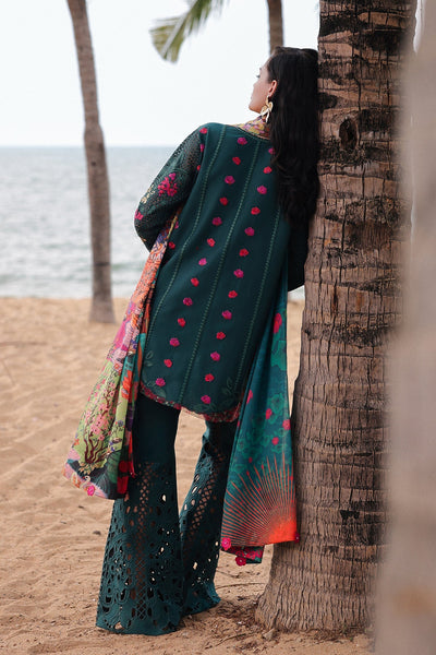 Afrozeh Vermora green embroidered lawn suit, photo 2