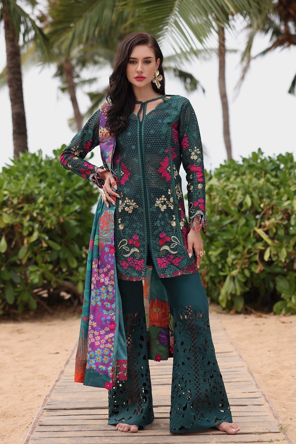 Afrozeh | Lawn 25 | Vermora -  Afrozeh Ladies Clothes - Original Designer Dress - House of Maryam