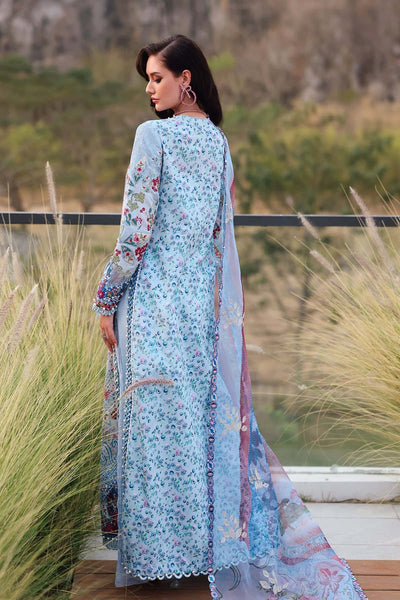 Afrozeh Presta aqua embroidered lawn suit, photo 2