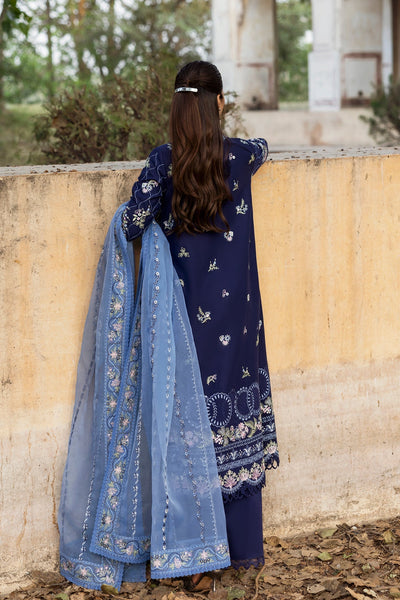 Afrozeh Shiddat blue embroidered lawn suit, photo 2