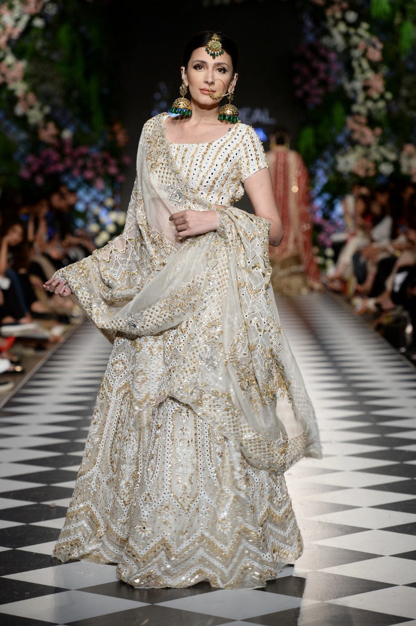 Nida Azwer | Bridals | Rb18-Cr-L-22 -  Nida Azwer Bridals - Original Designer Dress - House of Maryam
