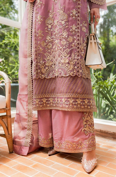 Maryum N Maria | Sorina Luxury Chiffon 23 | Dusty Rose (MW23-509) -  Maryum N Maria Formal - Original Designer Dress - House of Maryam