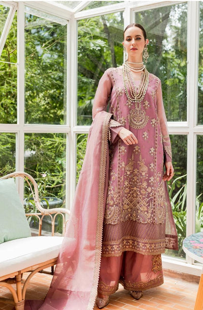 Maryum N Maria | Sorina Luxury Chiffon 23 | Dusty Rose (MW23-509) -  Maryum N Maria Formal - Original Designer Dress - House of Maryam