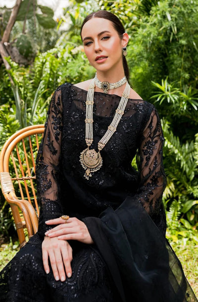 Maryum N Maria | Sorina Luxury Chiffon 23 | Raven (MW23-507) -  Maryum N Maria Formal - Original Designer Dress - House of Maryam