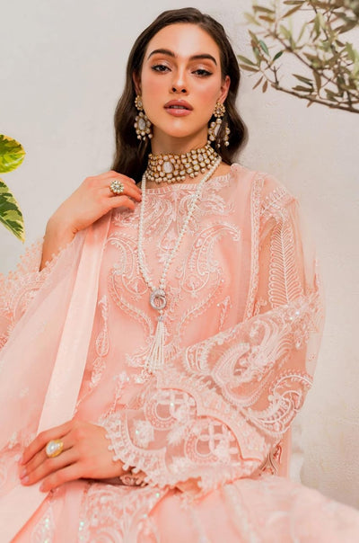 Maryum N Maria | Sorina Luxury Chiffon 23 | Peach Parfait (MW23-505) -  Maryum N Maria Formal - Original Designer Dress - House of Maryam