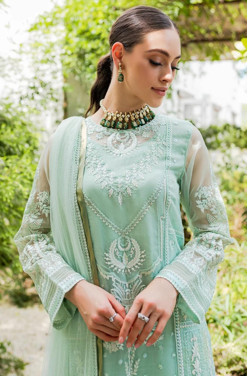 Maryum N Maria | Sorina Luxury Chiffon 23 | Beach Glass (MW23-504) -  Maryum N Maria Formal - Original Designer Dress - House of Maryam