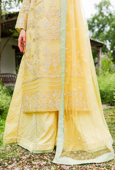 Maryum N Maria | Sorina Luxury Chiffon 23 | Lemon Zest (MW23-508) -  Maryum N Maria Formal - Original Designer Dress - House of Maryam