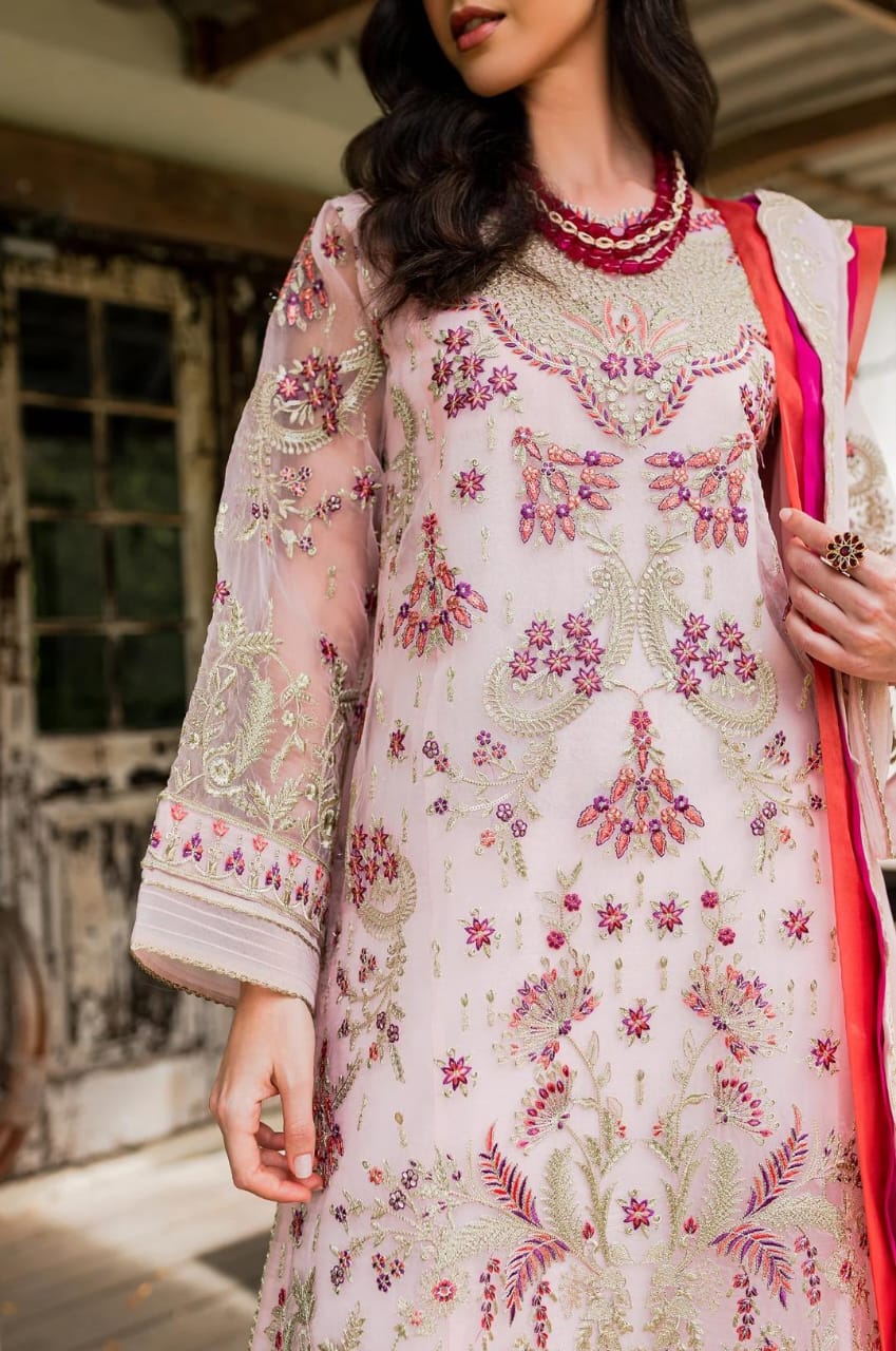 Maryum N Maria | Sorina Luxury Chiffon 23 | Potpurri (MW23-501) -  Maryum N Maria Formal - Original Designer Dress - House of Maryam