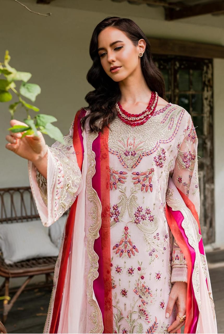 Maryum N Maria | Sorina Luxury Chiffon 23 | Potpurri (MW23-501) -  Maryum N Maria Formal - Original Designer Dress - House of Maryam
