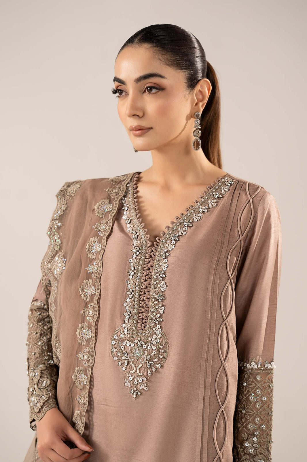 Maria B | Luxury Formals | SF-EF26-26-Coffee, image 3