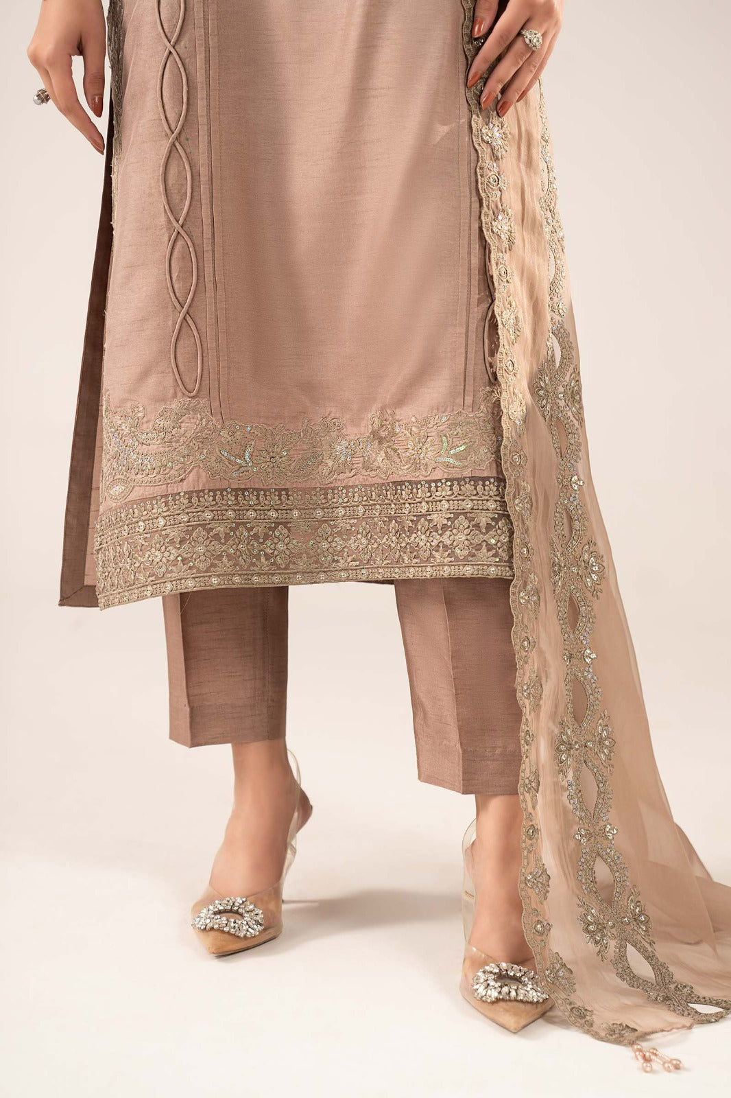 Maria B | Luxury Formals | SF-EF26-26-Coffee, image 5