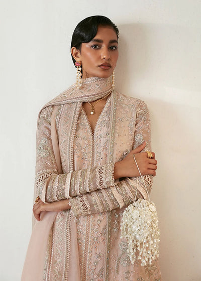 Suffuse Janan peachy blush nude organza jacket suit, photo 4