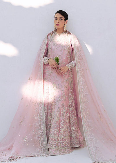 Suffuse Falek powder pink organza halter suit