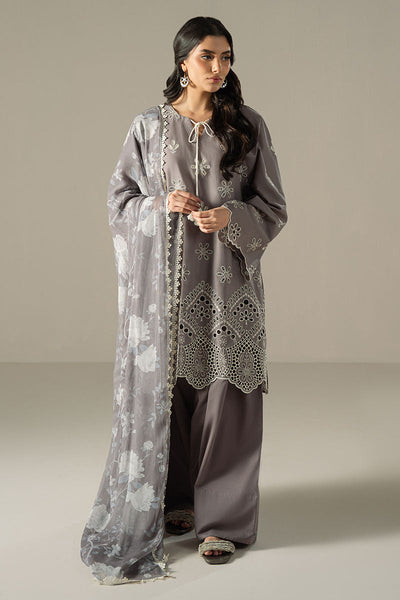Cross Stitch | Chikankari Lawn 25 | WHISPER ASH -  Cross Stitch Ladies Clothes - Original Designer Dress - House of Maryam