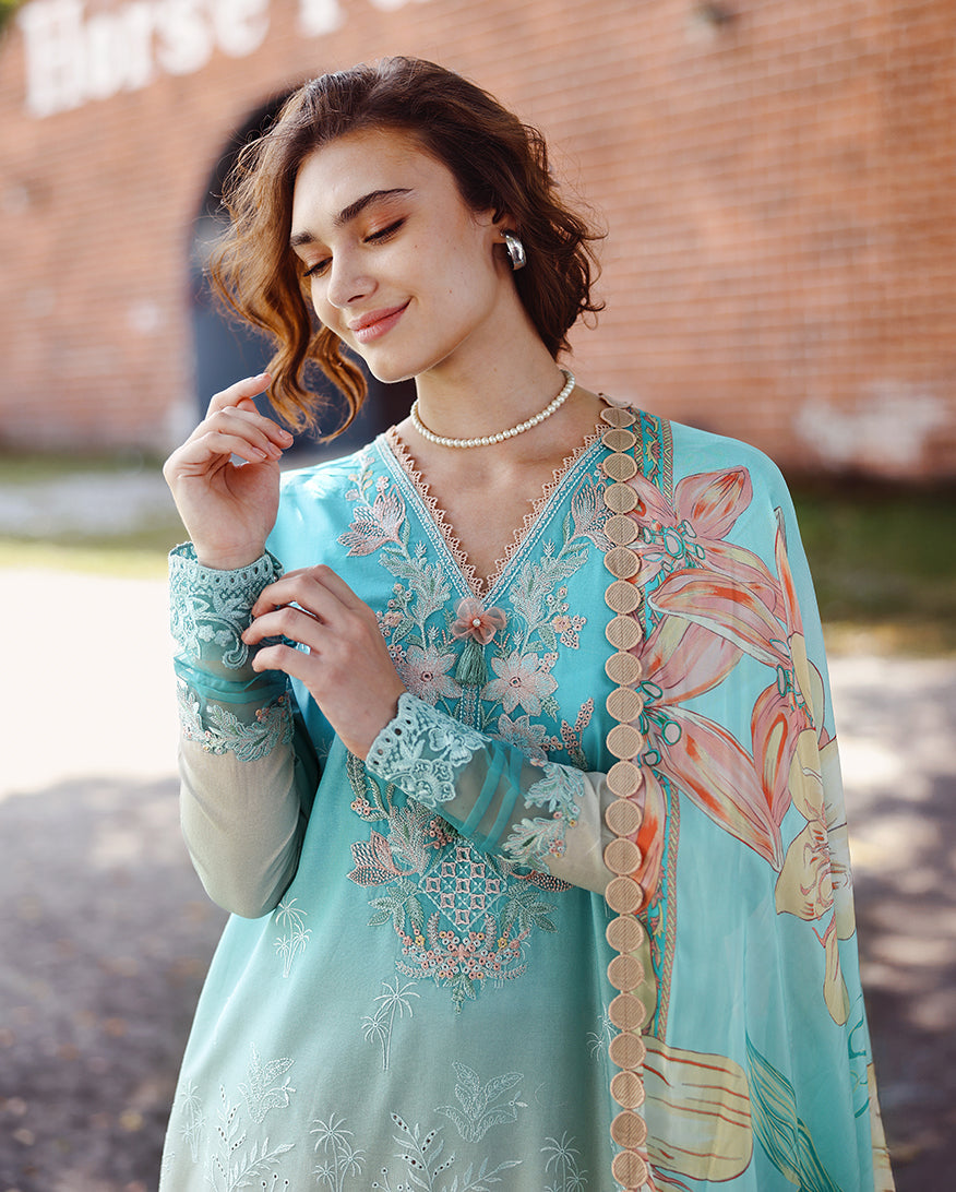 Mushq | Solace Ombre Chikankari | Whispered Dawn, image 3