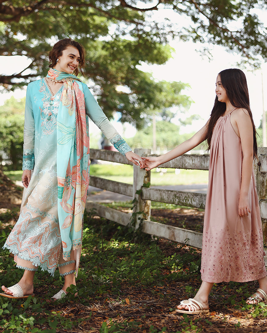 Mushq | Solace Ombre Chikankari | Whispered Dawn, image 2