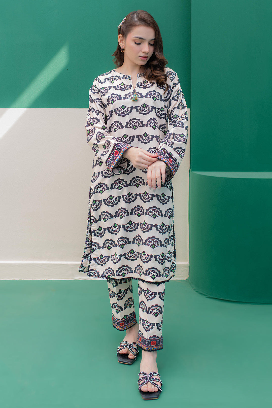 Zellbury | Summer Pret | Kurta Trouser - 2809 -  Zellbury Women Essential Pret - Original Designer Dress - House of Maryam