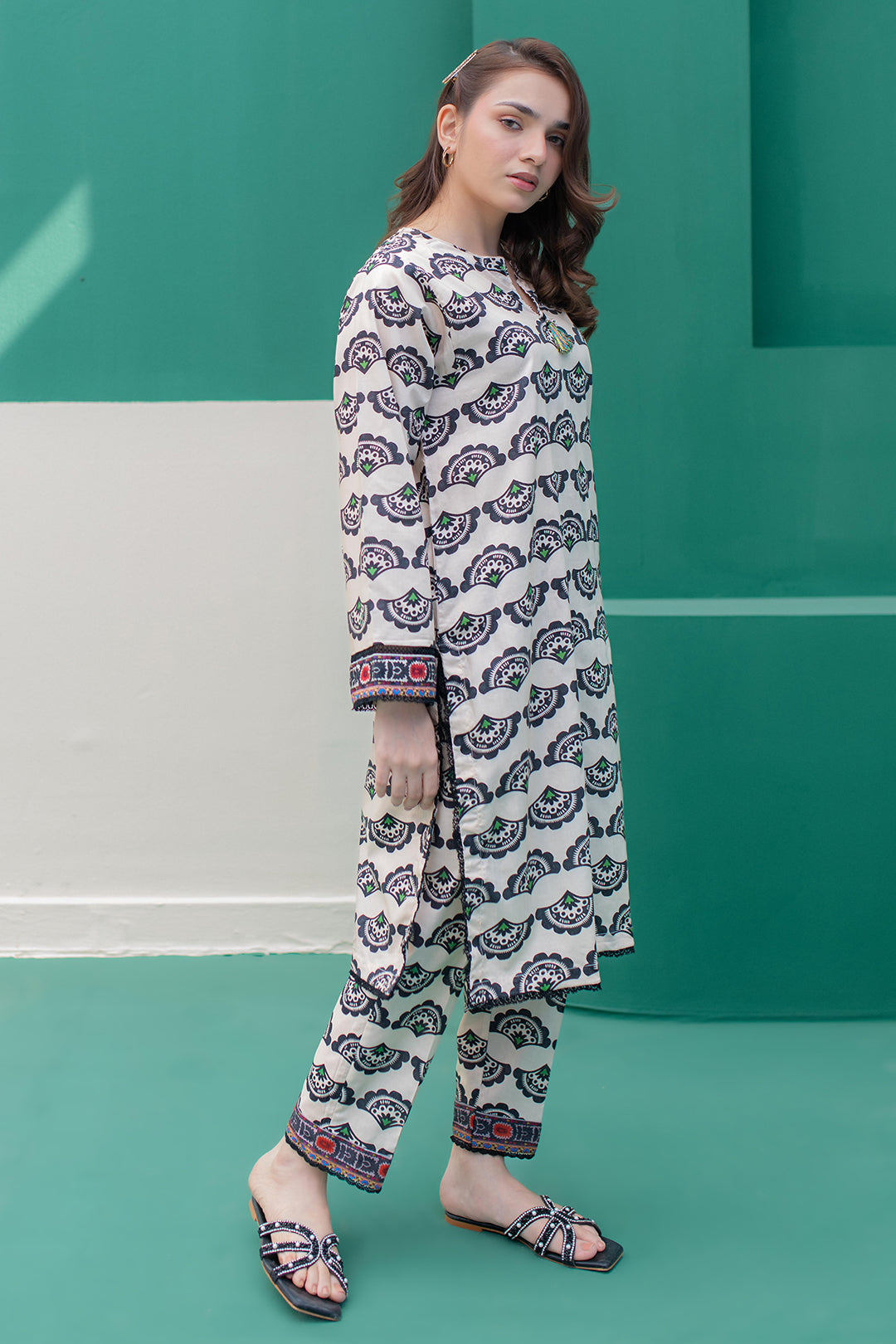Zellbury | Summer Pret | Kurta Trouser - 2809 -  Zellbury Women Essential Pret - Original Designer Dress - House of Maryam