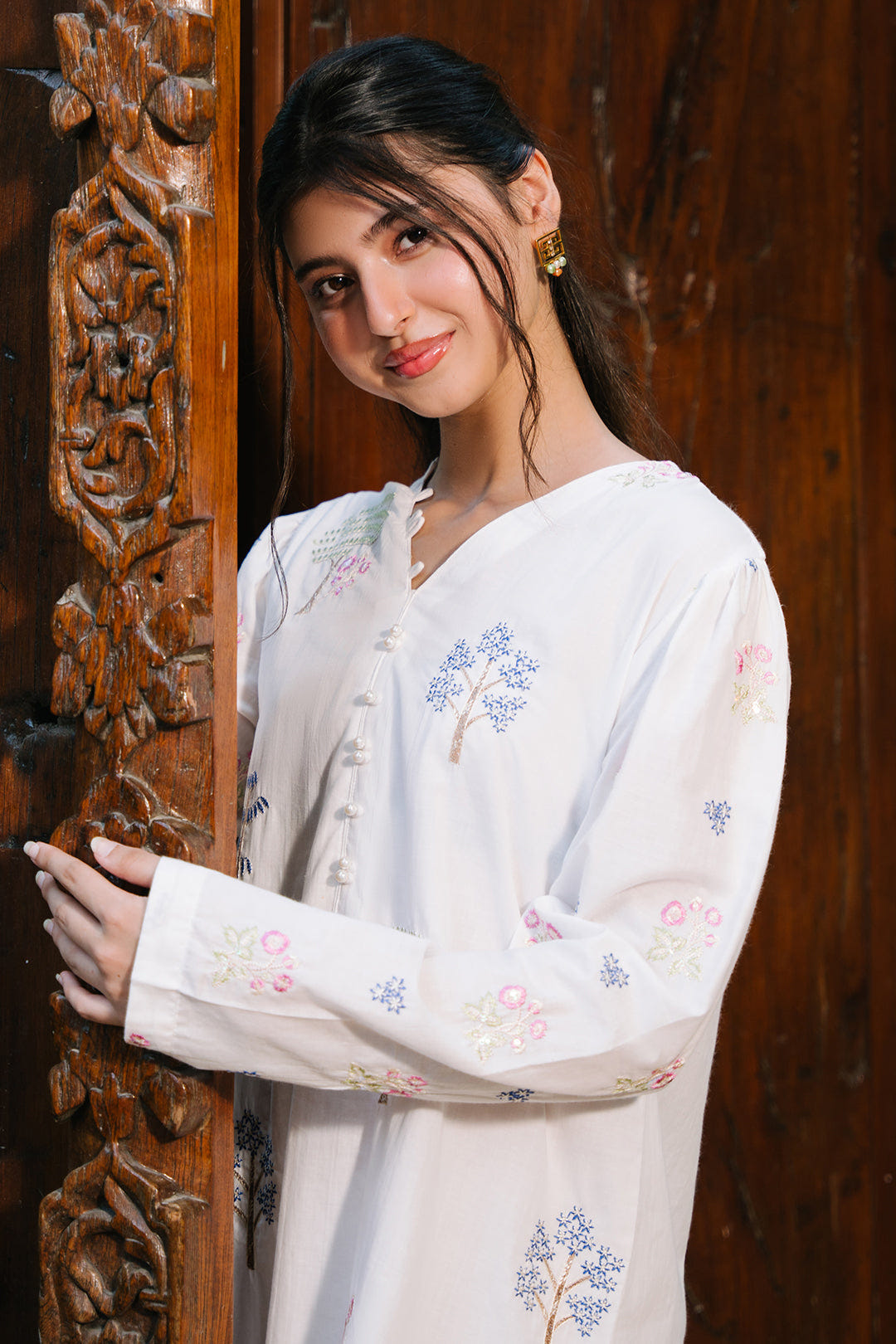 Zellbury | Summer Pret | Embroidered Kurta - 2015 -  Zellbury Women Signature Pret - Original Designer Dress - House of Maryam
