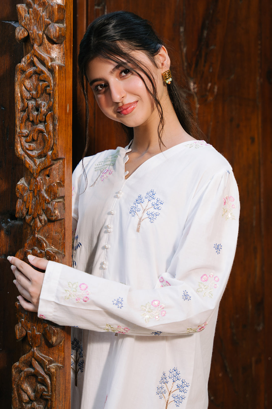 Zellbury | Summer Pret | Embroidered Kurta - 2015 -  Zellbury Women Signature Pret - Original Designer Dress - House of Maryam