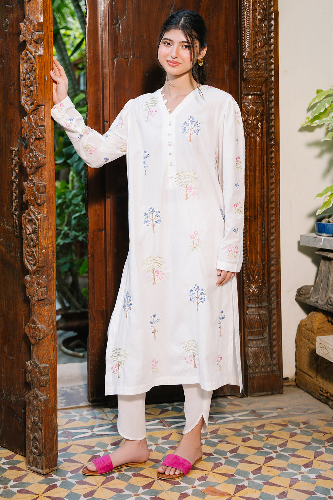 Zellbury | Summer Pret | Embroidered Kurta - 2015 -  Zellbury Women Signature Pret - Original Designer Dress - House of Maryam
