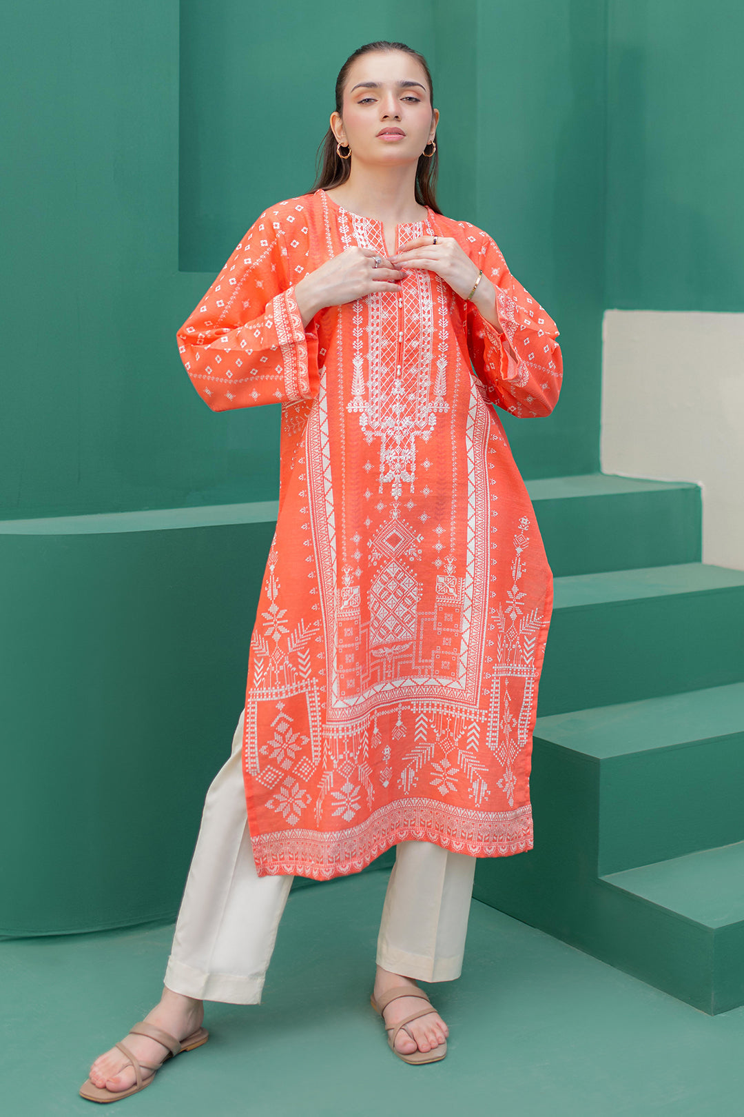 Zellbury | Winter Pret | Embroidered Kurta - 2970 -  Zellbury Women Essential Pret - Original Designer Dress - House of Maryam