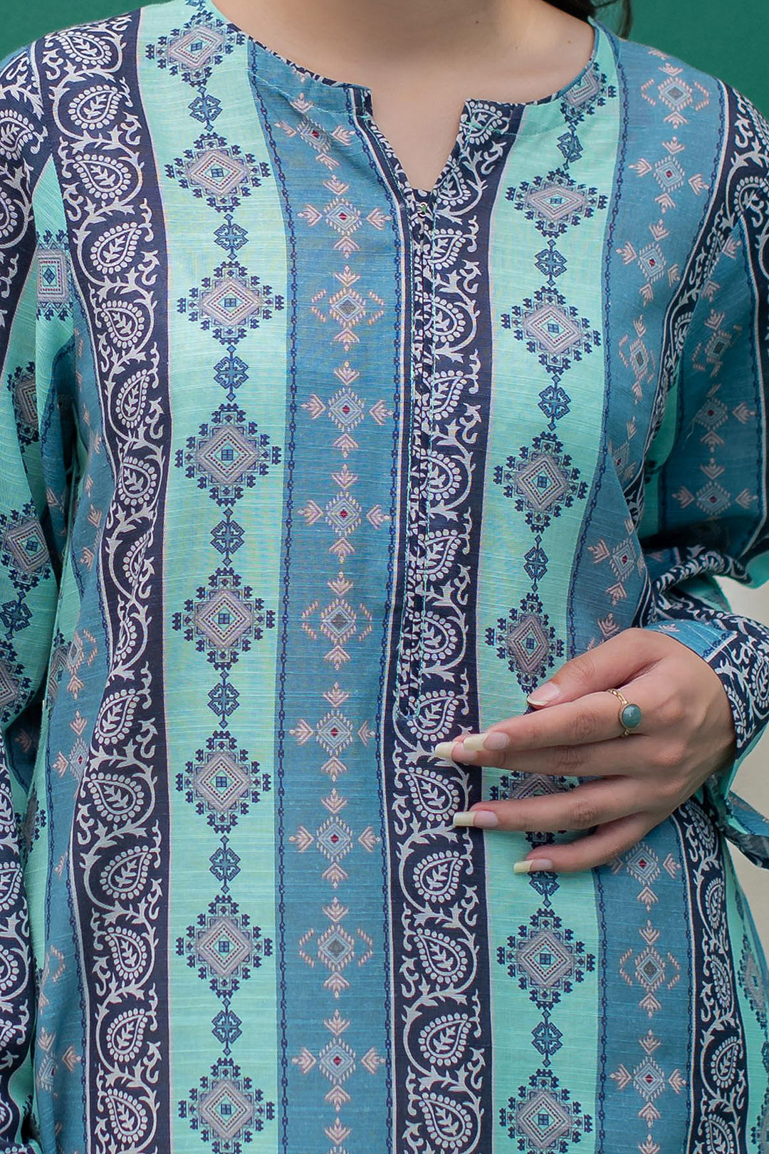 Zellbury | Winter Pret | Kurta - 3045 -  Zellbury Women Essential Pret - Original Designer Dress - House of Maryam
