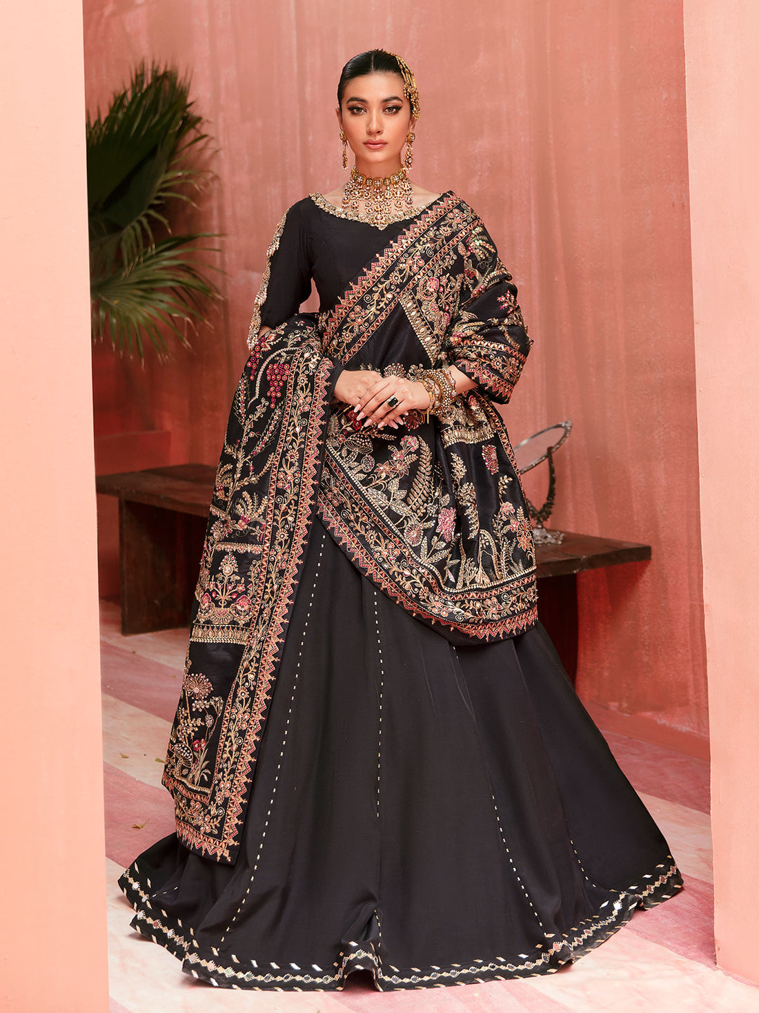 Gulaal | Wedding Formals | MAYAL GL-WS-22V1-32 (LEHNGA AND CHOLI) by Designer Gulaal - House of Maryam - Pakistani Designer Ethnic Wear in {{ shop.shopifyCountryName }}