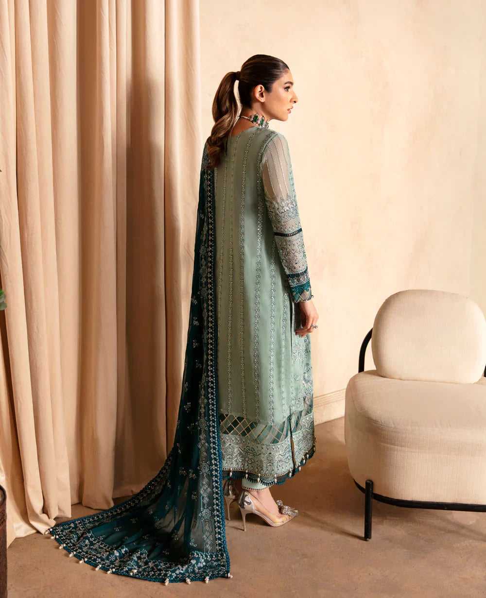 Xenia Formals | Yesfir 24 | Khira by Designer Xenia Formals - House of Maryam - Pakistani Designer Ethnic Wear in {{ shop.shopifyCountryName }}