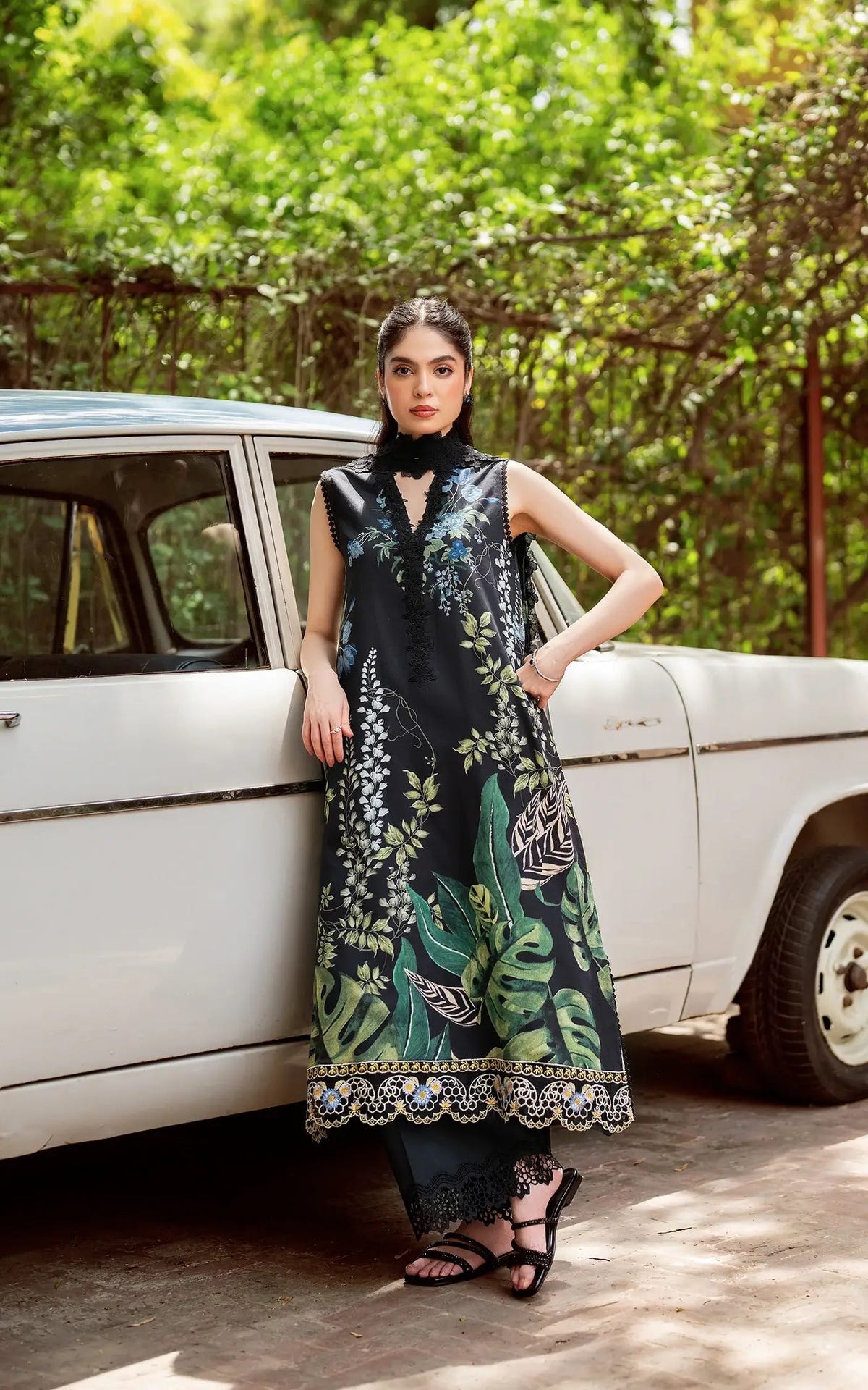 Asifa and Nabeel | Yakin Summer 25 | Secret Botanica-(YKL25-05) -  Asifa and Nabeel Ladies Clothes - Original Designer Dress - House of Maryam