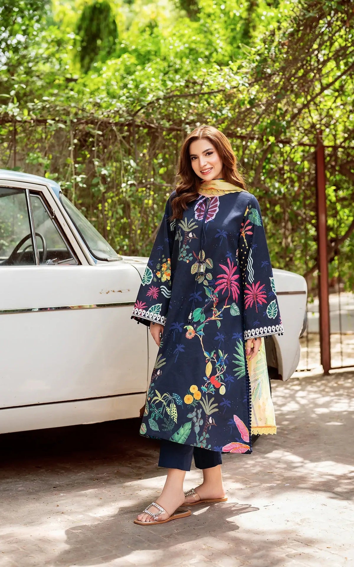 Asifa and Nabeel | Yakin Summer 25 | Twilight in Bloom-(YKL25-06) -  Asifa and Nabeel Ladies Clothes - Original Designer Dress - House of Maryam