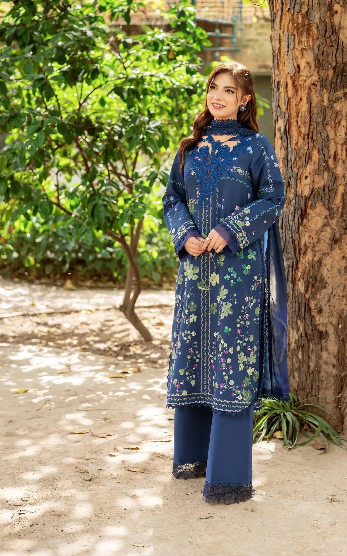 Asifa and Nabeel | Yakin Summer 25 | Moonlit Garden-(YKL25-08) -  Asifa and Nabeel Ladies Clothes - Original Designer Dress - House of Maryam