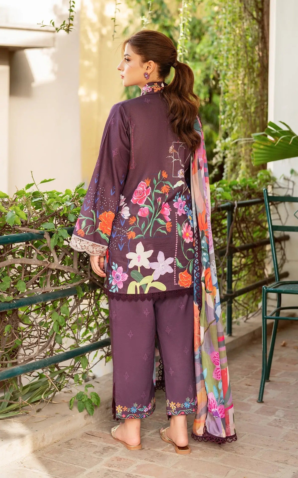 Asifa and Nabeel | Yakin Summer 25 | Whimsical Flora-(YKL25-12) -  Asifa and Nabeel LAD - Original Designer Dress - House of Maryam