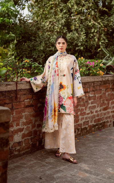 Asifa and Nabeel | Yakin Summer 25 | Bloomlight-(YKL25-13) -  Asifa and Nabeel Ladies Clothes - Original Designer Dress - House of Maryam
