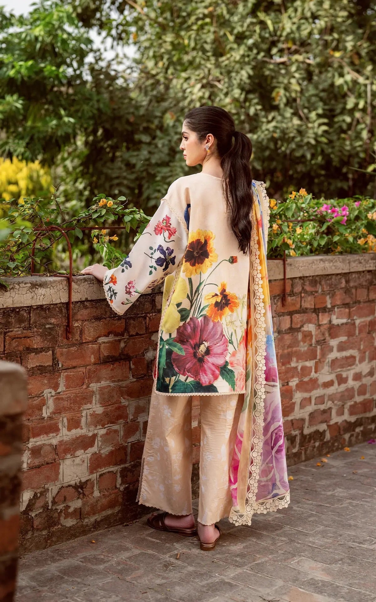 Asifa and Nabeel | Yakin Summer 25 | Bloomlight-(YKL25-13) -  Asifa and Nabeel Ladies Clothes - Original Designer Dress - House of Maryam
