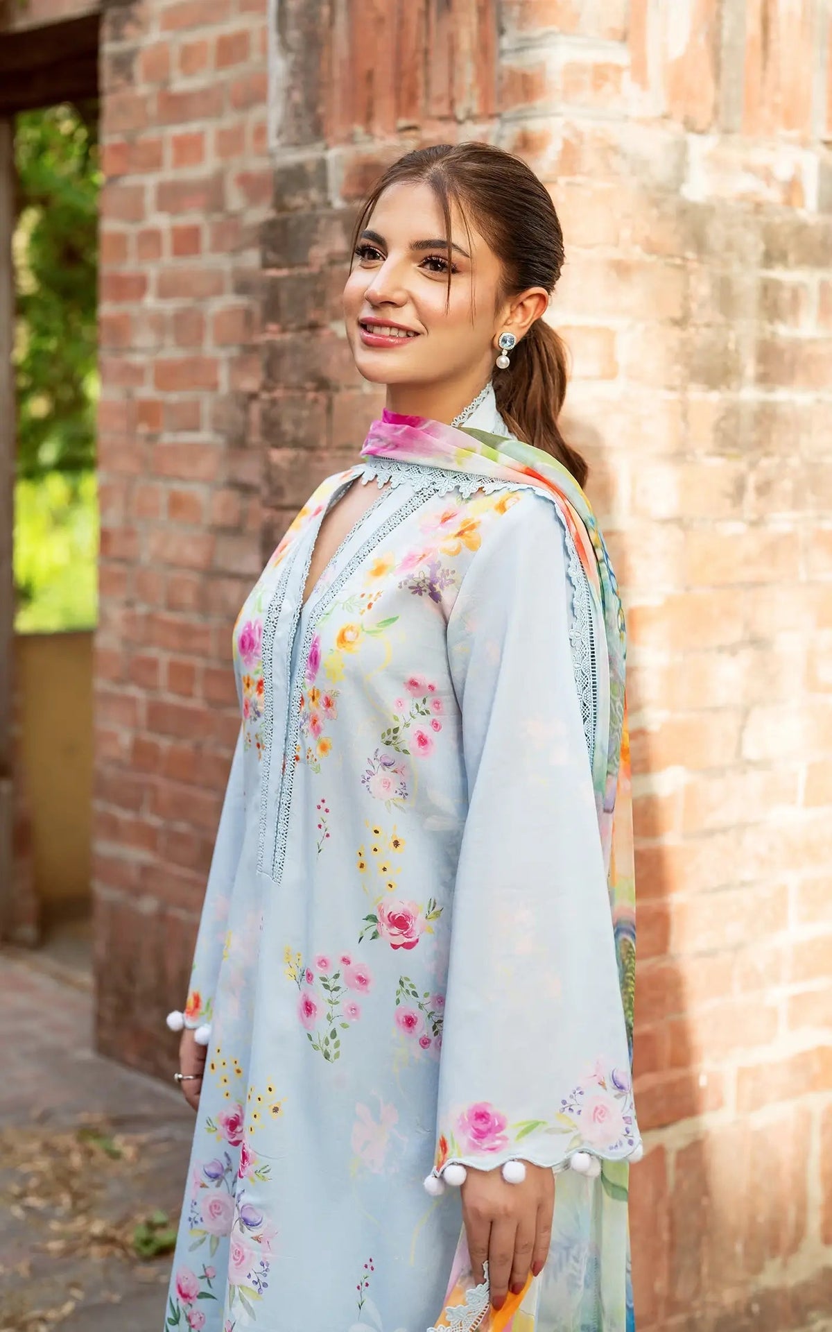 Asifa and Nabeel | Yakin Summer 25 | Whisper of Spring-(YKL25-14) -  Asifa and Nabeel Ladies Clothes - Original Designer Dress - House of Maryam