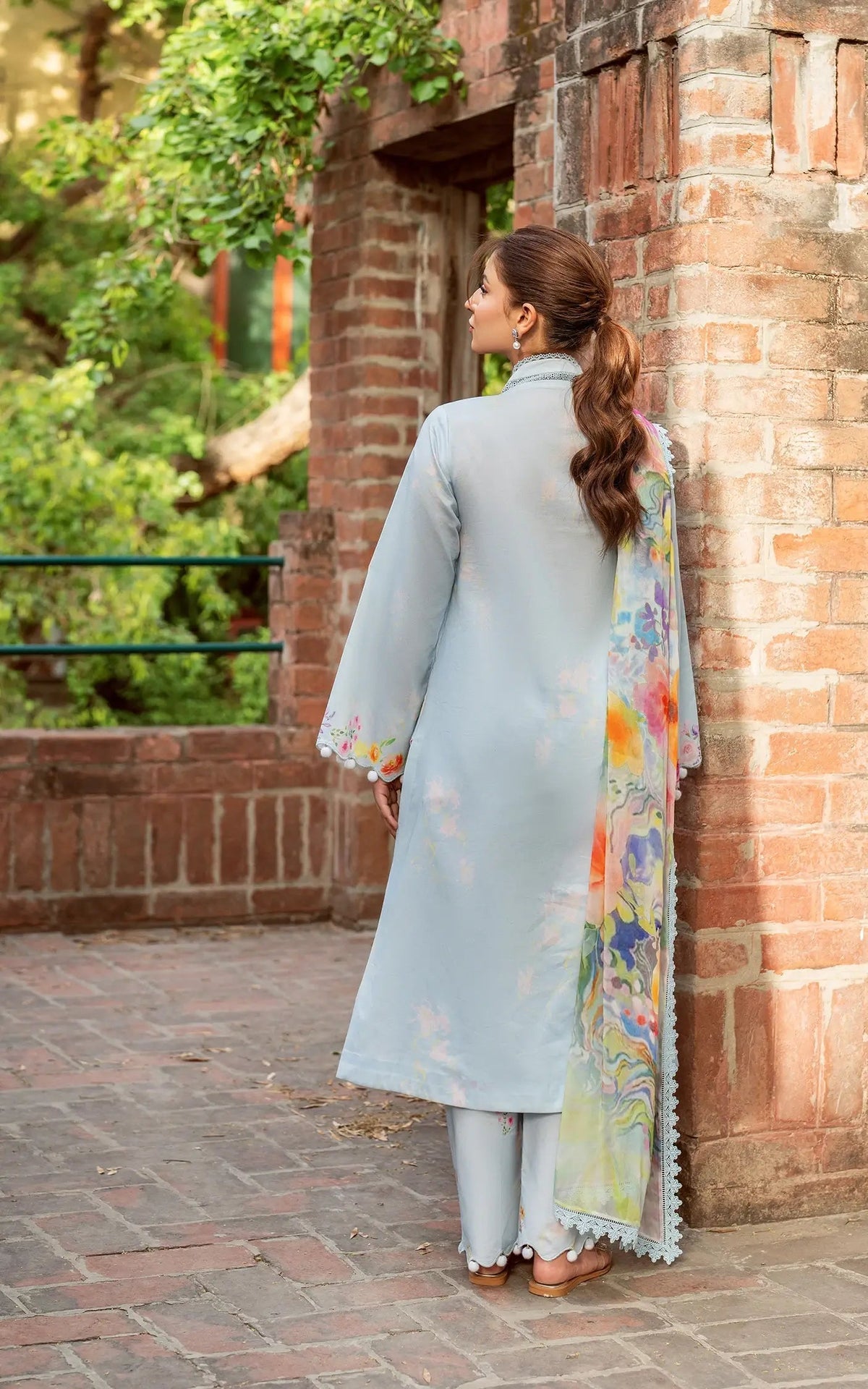 Asifa and Nabeel | Yakin Summer 25 | Whisper of Spring-(YKL25-14) -  Asifa and Nabeel Ladies Clothes - Original Designer Dress - House of Maryam