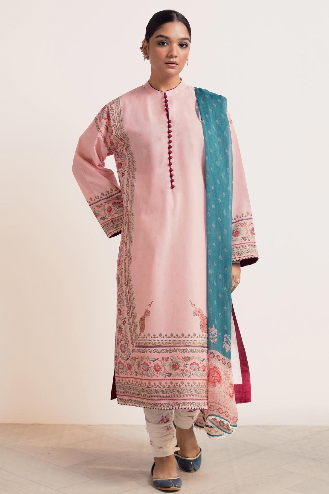 Zara Shahjahan | Coco Prints 24 | GULABI-D3 by Designer Zara Shahjahan - House of Maryam - Pakistani Designer Ethnic Wear in {{ shop.shopifyCountryName }}