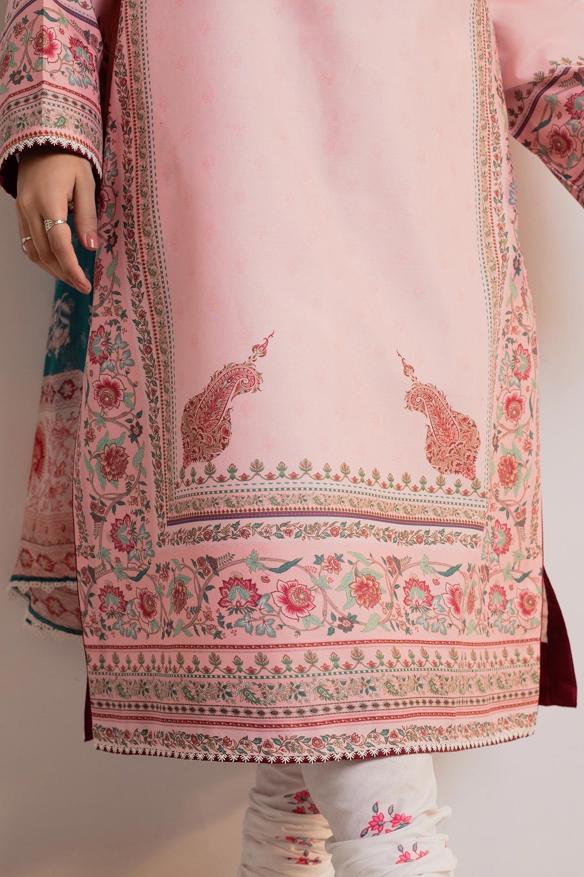 Zara Shahjahan | Coco Prints 24 | GULABI-D3 by Designer Zara Shahjahan - House of Maryam - Pakistani Designer Ethnic Wear in {{ shop.shopifyCountryName }}