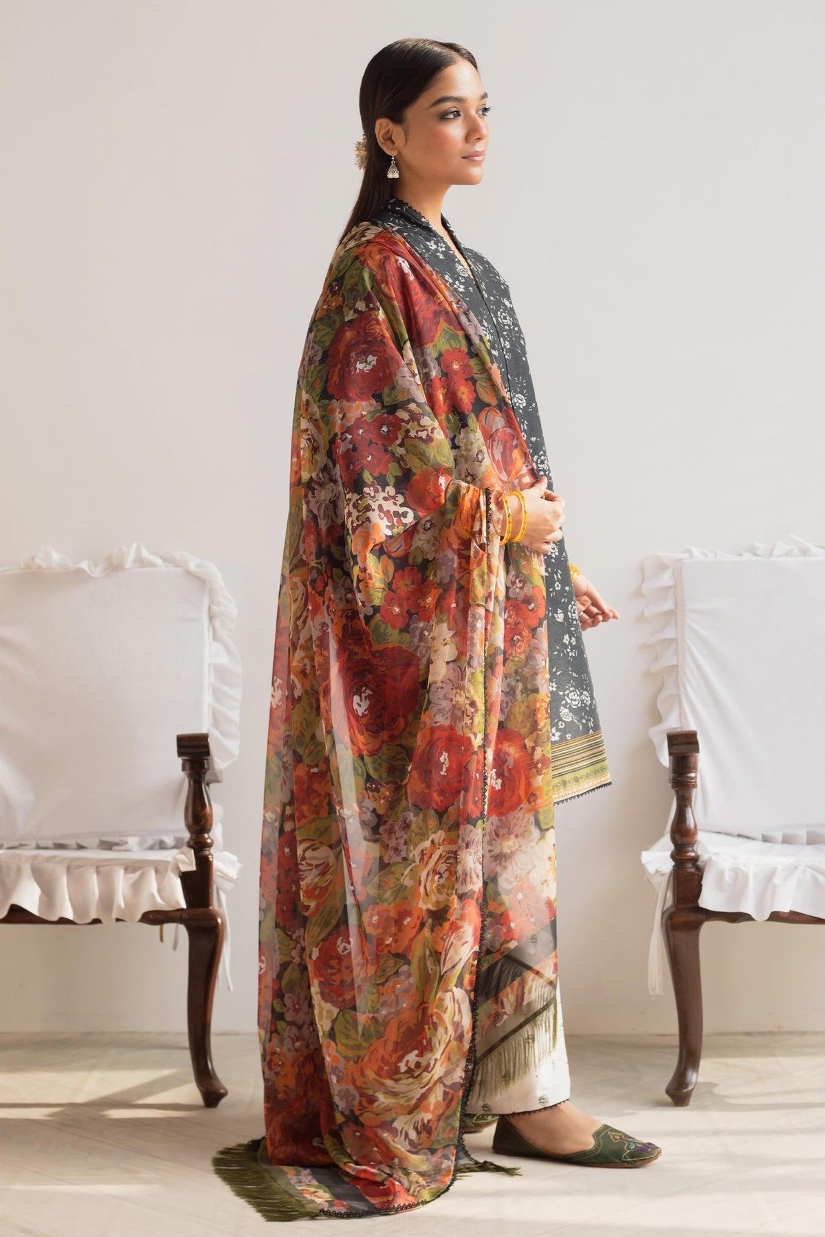 Zara Shahjahan | Coco Prints 24 | AFSANA-D7 -  Zara Shahjahan Luxury - Original Designer Dress - House of Maryam