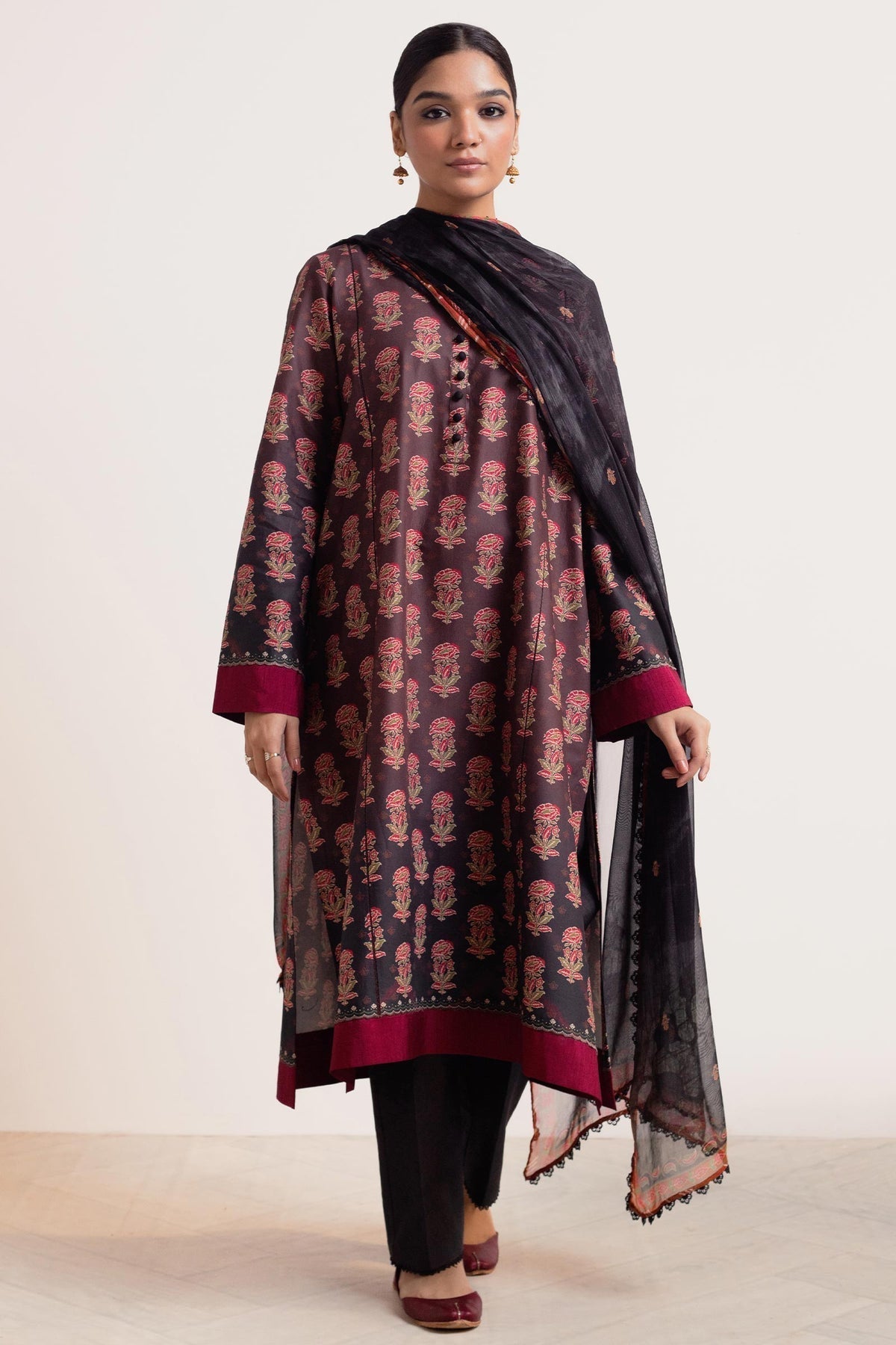 Zara Shahjahan | Coco Prints 24 | SURKH-D9 -  Zara Shahjahan Luxury - Original Designer Dress - House of Maryam