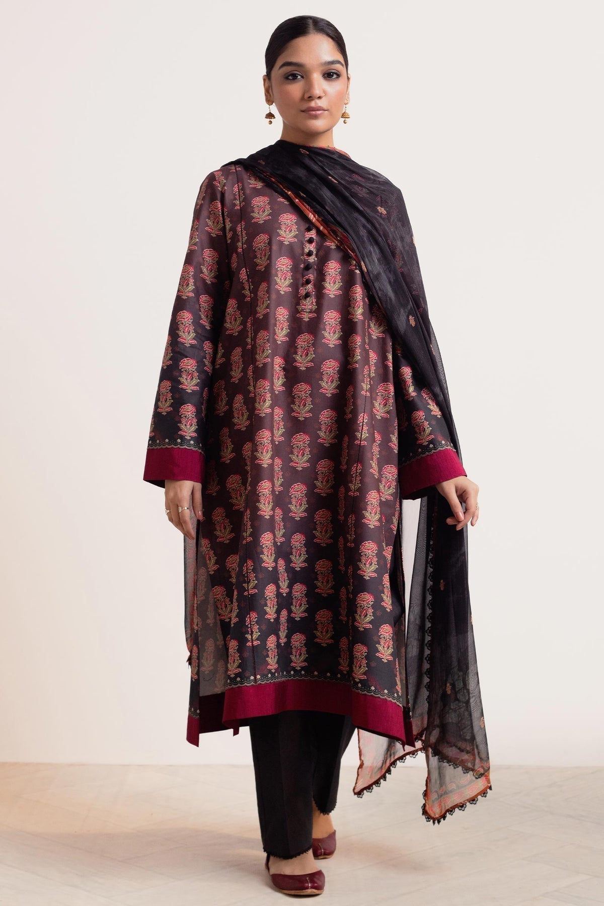 Zara Shahjahan | Coco Prints 24 | SURKH-D9 by Designer Zara Shahjahan - House of Maryam - Pakistani Designer Ethnic Wear in {{ shop.shopifyCountryName }}