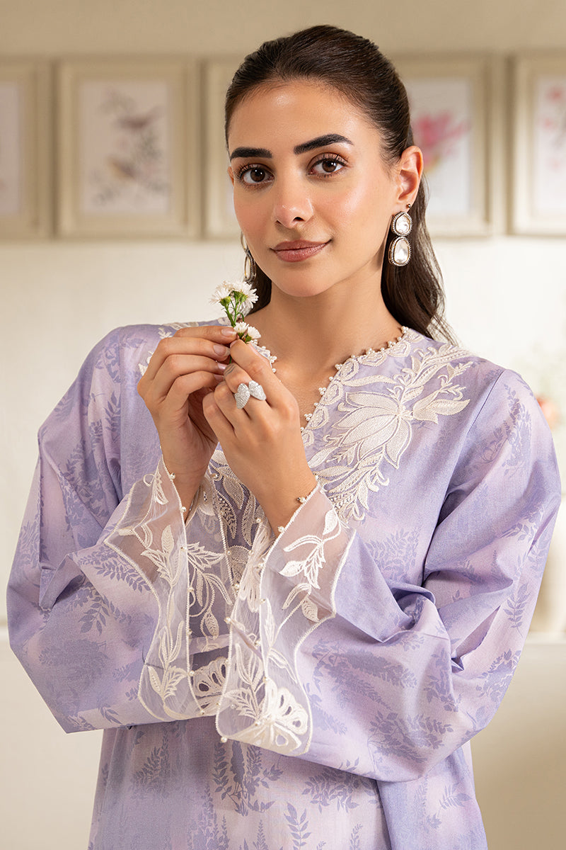 Cross Stitch | Basic Pret | Lavender Mirage Printed Shirt-3